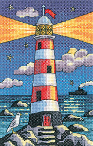 Lighthouse by Night Cross Stitch Kit