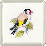 Goldfinch Coaster Cross Stitch Kit