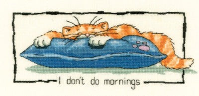 I Don't Do Mornings Cross Stitch Kit