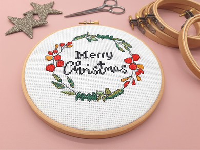 Merry Christmas Cross Stitch Kit