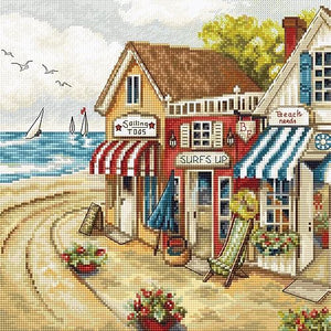 Shops by the Sea Cross Stitch Kit