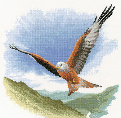 Red Kite in Flight Cross Stitch Kit