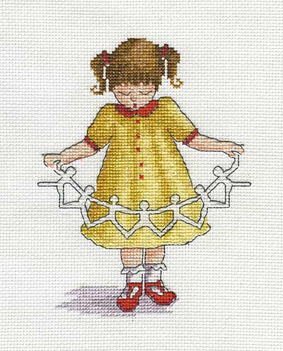 Dolly Chain Cross Stitch Kit