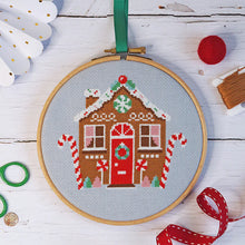 Load image into Gallery viewer, Gingerbread Cottage Cross Stitch Kit