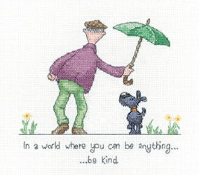 Be Kind Cross Stitch Kit