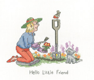 Hello Little Friend Cross Stitch Kit