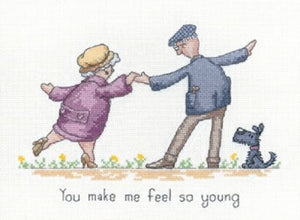 You Make Me Feel So Young Cross Stitch Kit