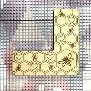 Bee Pattern Marker Window