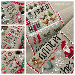 Christmas Wishes (Taupe) Cross Stitch Kit