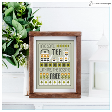 Load image into Gallery viewer, Tea and Gossip Cross Stitch Kit
