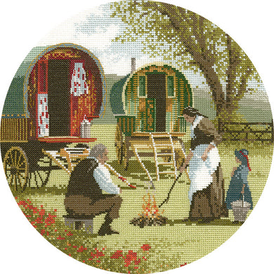 Gypsy Caravans - Circles Cross Stitch Kit