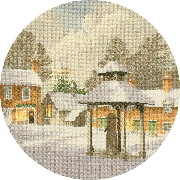 Winter Village - Circles Cross Stitch Kit