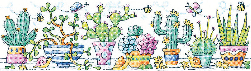 Cactus Garden Cross Stitch Kit