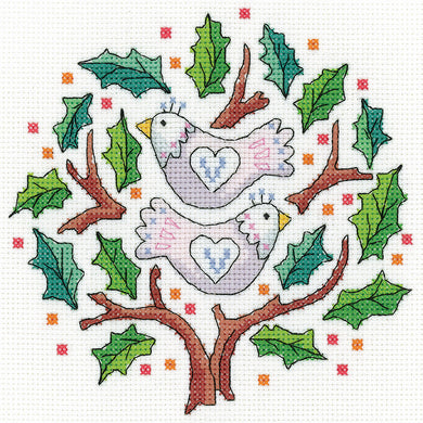 Two Turtle Doves Cross Stitch Kit