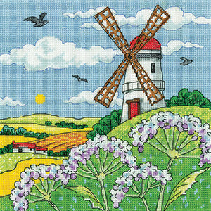 Windmill Landscape Cross Stitch Kit