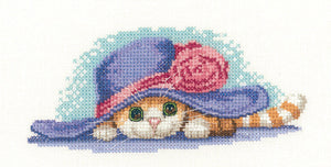 Cat in Hat Cross Stitch Kit