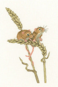 Harvest Mice Cross Stitch Kit