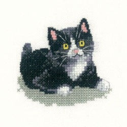 Black and White Kitten - Little Friends Cross Stitch Kit