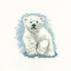 Polar Bear Cub - Little Friends Cross Stitch Kit