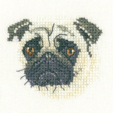 Pug - Little Friends Cross Stitch Kit