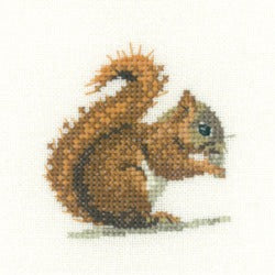 Red Squirrel - Little Friends Cross Stitch Kit