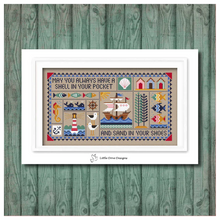 Load image into Gallery viewer, Life on the Ocean Wave Cross Stitch Kit