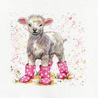 Lottie the Lamb Cross Stitch Kit