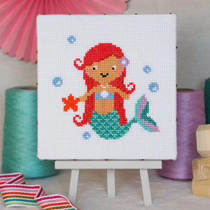 Mermaid Beginners Cross Stitch Kit
