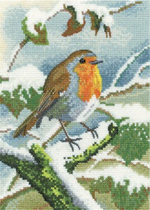 Robin in Winter Cross Stitch Kit