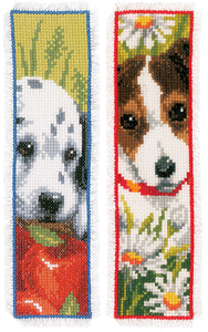 Dogs - Cross Stitch Bookmark Kit - Set of Two