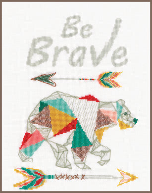 Be Brave Cross Stitch Kit