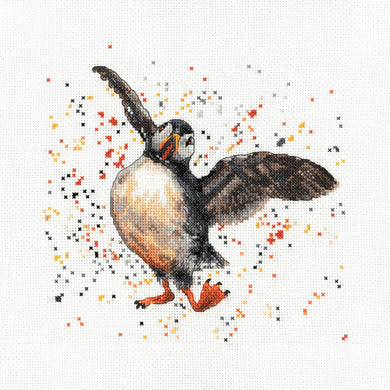 Presley the Puffin Cross Stitch Kit