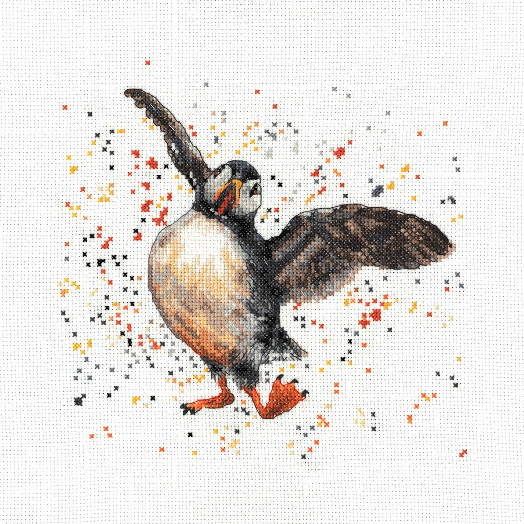 Presley the Puffin Cross Stitch Kit