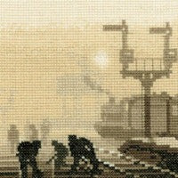 Steam Team - Silhouette Cross Stitch Kit