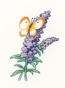 Buddleia Butterfly Cross Stitch Kit