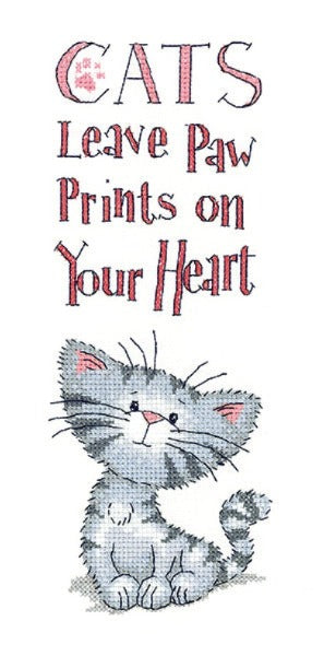 Cat's Paw Prints Cross Stitch Kit