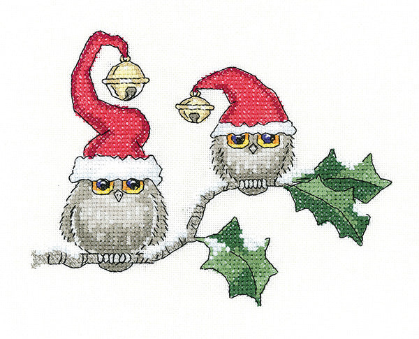 Ollie & Ivy Christmas Owls Cross Stitch Kit