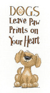 Paw Prints Cross Stitch Kit