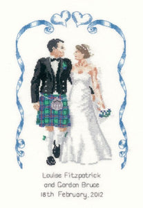 Scottish Wedding Cross Stitch Kit