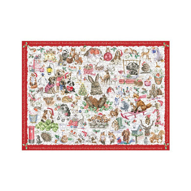 Country Set Christmas Jigsaw Puzzle