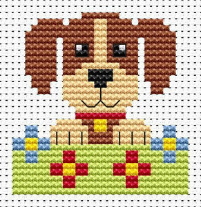 Dog Sew Simple Cross Stitch Kit