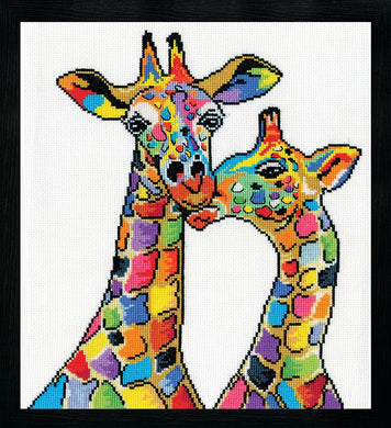 Colourful Giraffes Cross Stitch Kit