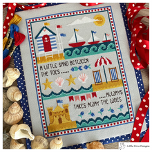 Load image into Gallery viewer, Sun Sea And Sand Cross Stitch Kit