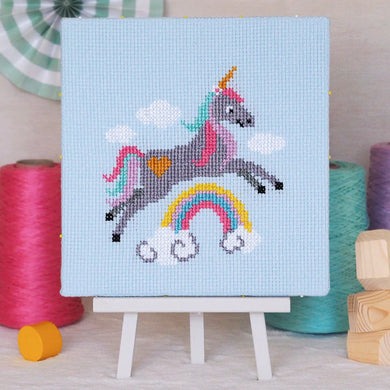 Unicorn Beginners Cross Stitch Kit