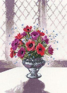 Silver Vase Cross Stitch Kit