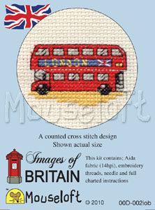 London Bus Cross Stitch Kit