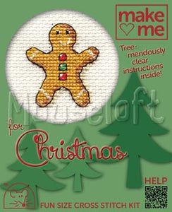 Gingerbread Man Make Me Christmas Cross Stitch Kit
