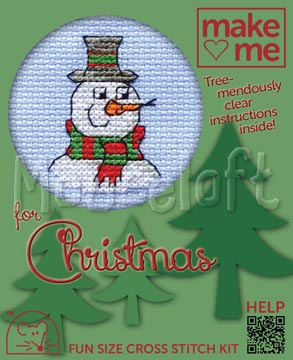 Snowman Make Me Christmas Cross Stitch Kit