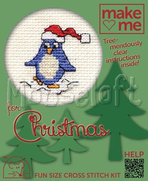 Penguin Make Me Christmas Cross Stitch Kit