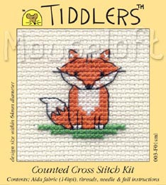 Little Fox Tiddlers Cross Stitch Kit